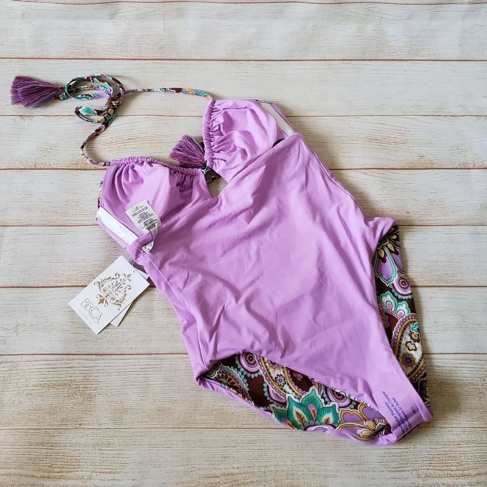 Becca Groovy Floral/Paisley One Piece Swimsuit